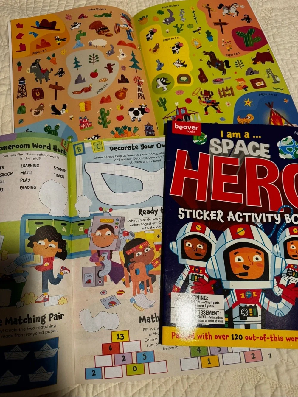 Beaver I Am a Space Hero Sticker Activity Book - Blue